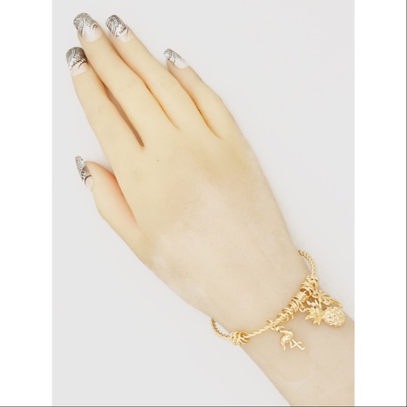 Gold Pineapple Braceletπ - Picture 2 of 2